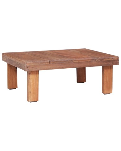 Table basse 60 x 45 x 23 cm Bois de récupération solide