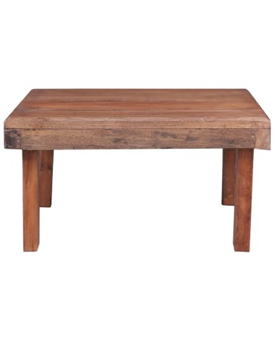 Table basse 60 x 45 x 23 cm Bois de récupération solide