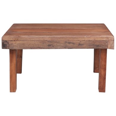 Table basse 60 x 45 x 23 cm Bois de récupération solide