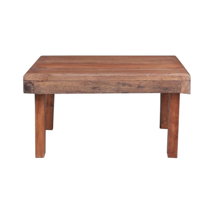 Table basse 60 x 45 x 23 cm Bois de récupération solide