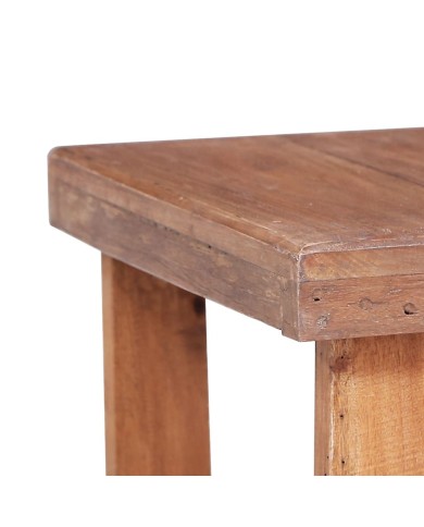 Table basse 60 x 45 x 23 cm Bois de récupération solide