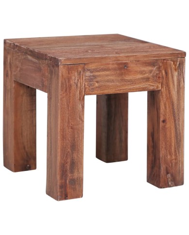 Table basse 30 x 30 x 30 cm Bois de récupération massif