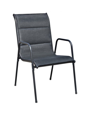 Ensemble de bistro 3 pcs Acier Noir