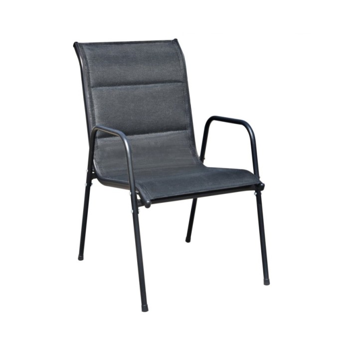 Ensemble de bistro 3 pcs Acier Noir