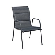 Ensemble de bistro 3 pcs Acier Noir