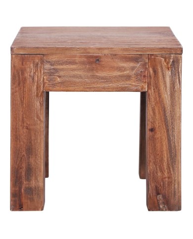 Table basse 30 x 30 x 30 cm Bois de récupération massif