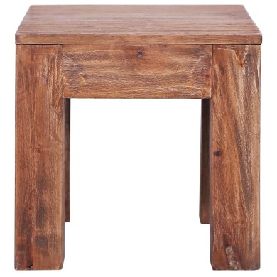 Table basse 30 x 30 x 30 cm Bois de récupération massif