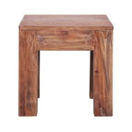 Table basse 30 x 30 x 30 cm Bois de récupération massif