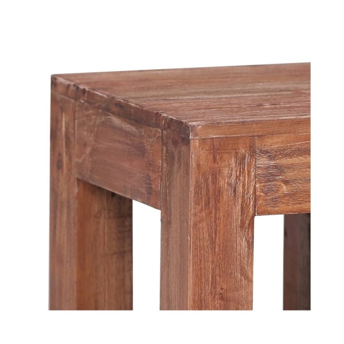 Table basse 30 x 30 x 30 cm Bois de récupération massif