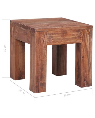 Table basse 30 x 30 x 30 cm Bois de récupération massif