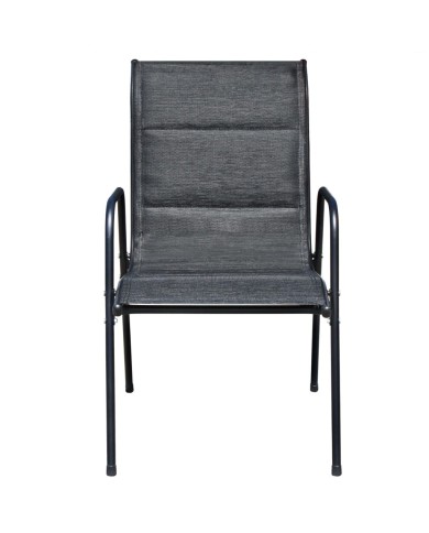 Ensemble de bistro 3 pcs Acier Noir