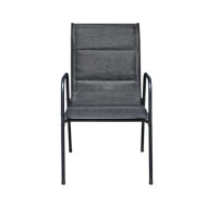 Ensemble de bistro 3 pcs Acier Noir