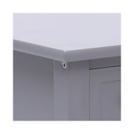 Table d'appoint Gris 40x40x40 cm Bois de Paulownia