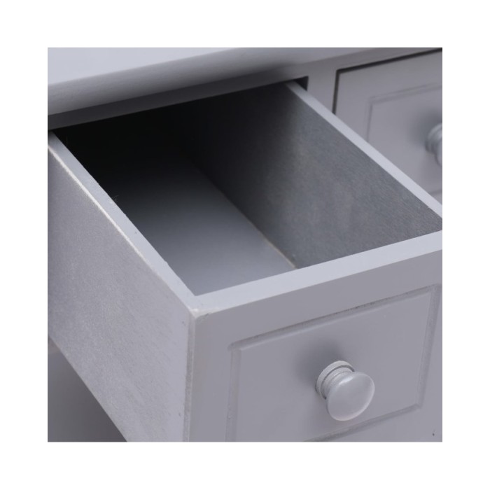 Table d'appoint Gris 40x40x40 cm Bois de Paulownia