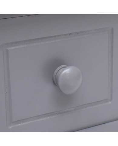 Table d'appoint Gris 40x40x40 cm Bois de Paulownia