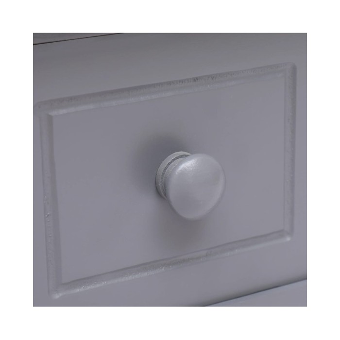 Table d'appoint Gris 40x40x40 cm Bois de Paulownia