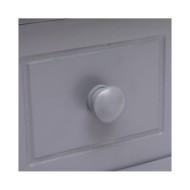 Table d'appoint Gris 40x40x40 cm Bois de Paulownia