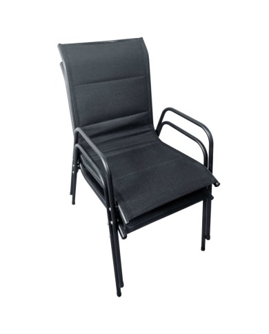 Ensemble de bistro 3 pcs Acier Noir