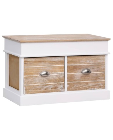 Banc d'entrée 70 x 35 x 45 cm Bois de Paulownia