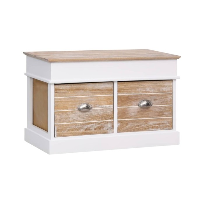 Banc d'entrée 70 x 35 x 45 cm Bois de Paulownia