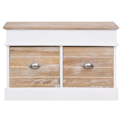 Banc d'entrée 70 x 35 x 45 cm Bois de Paulownia
