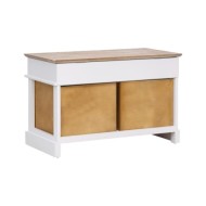 Banc d'entrée 70 x 35 x 45 cm Bois de Paulownia