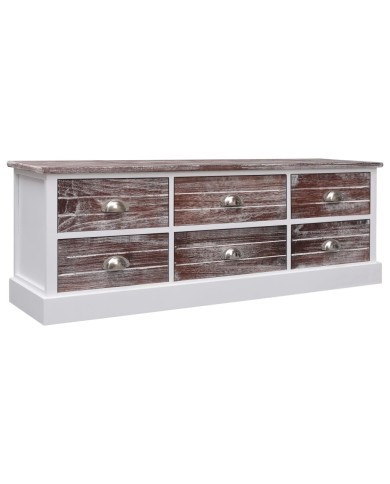 Banc d'entrée Marron 115x30x40 cm Bois