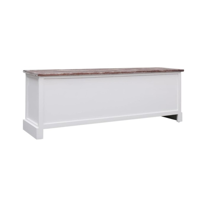 Banc d'entrée Marron 115x30x40 cm Bois