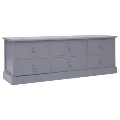 Banc d'entrée Gris foncé 115x30x40 cm Bois
