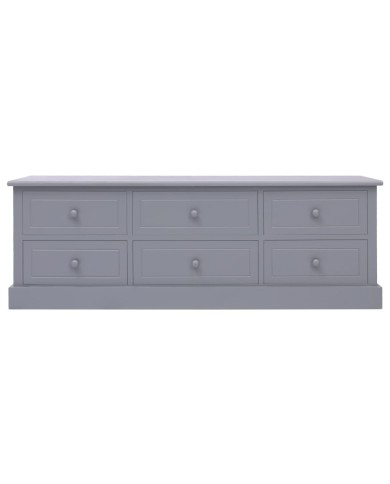Banc d'entrée Gris foncé 115x30x40 cm Bois