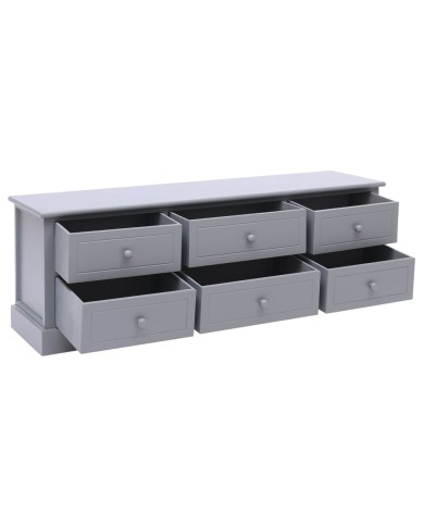 Banc d'entrée Gris foncé 115x30x40 cm Bois