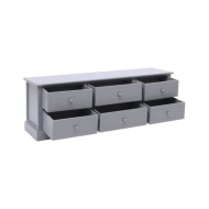 Banc d'entrée Gris foncé 115x30x40 cm Bois