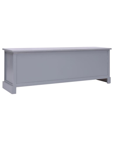 Banc d'entrée Gris foncé 115x30x40 cm Bois