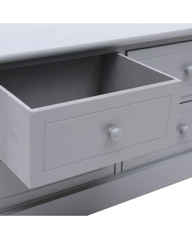 Banc d'entrée Gris foncé 115x30x40 cm Bois