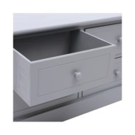 Banc d'entrée Gris foncé 115x30x40 cm Bois