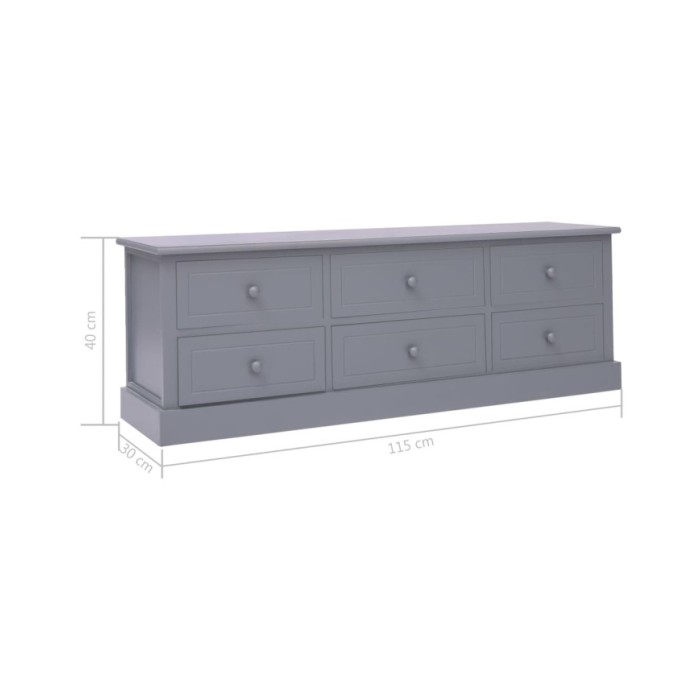 Banc d'entrée Gris foncé 115x30x40 cm Bois