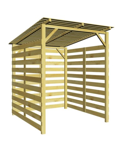 Abri de stockage du bois de chauffage Bois de pin imprégné