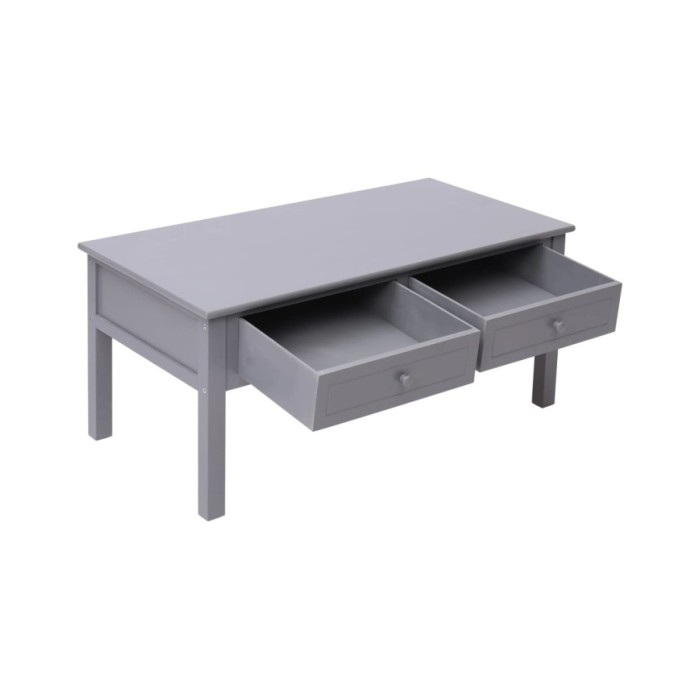 Table basse Gris 100 x 50 x 45 cm Bois