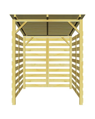 Abri de stockage du bois de chauffage Bois de pin imprégné