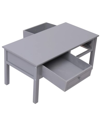 Table basse Gris 100 x 50 x 45 cm Bois