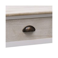 Table basse Blanc et naturel 100 x 50 x 45 cm Bois