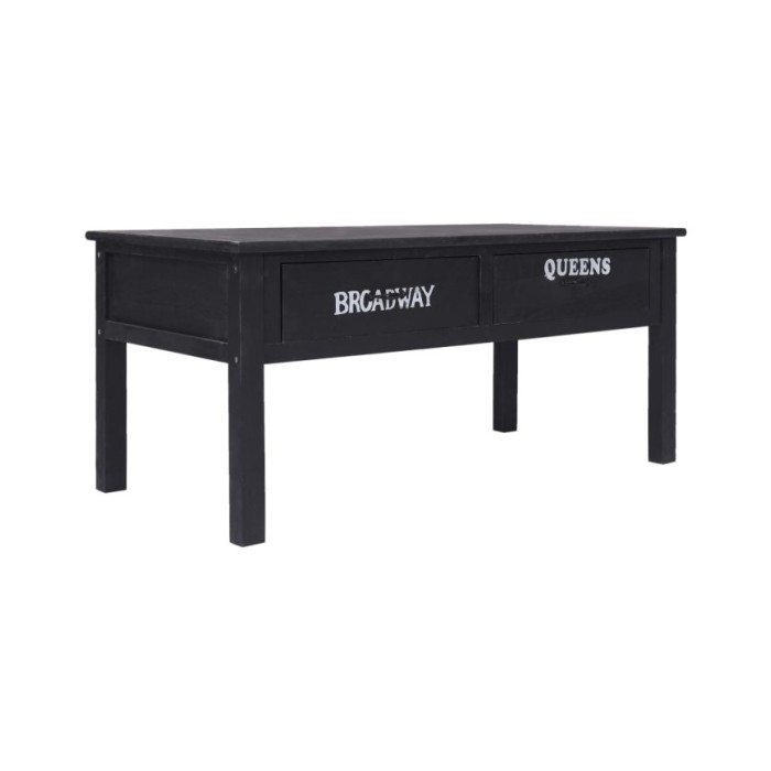 Table basse Noir 100 x 50 x 45 cm Bois