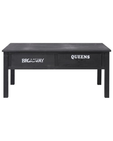 Table basse Noir 100 x 50 x 45 cm Bois