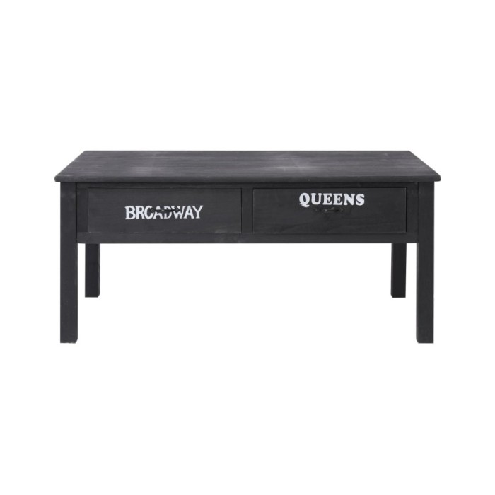 Table basse Noir 100 x 50 x 45 cm Bois