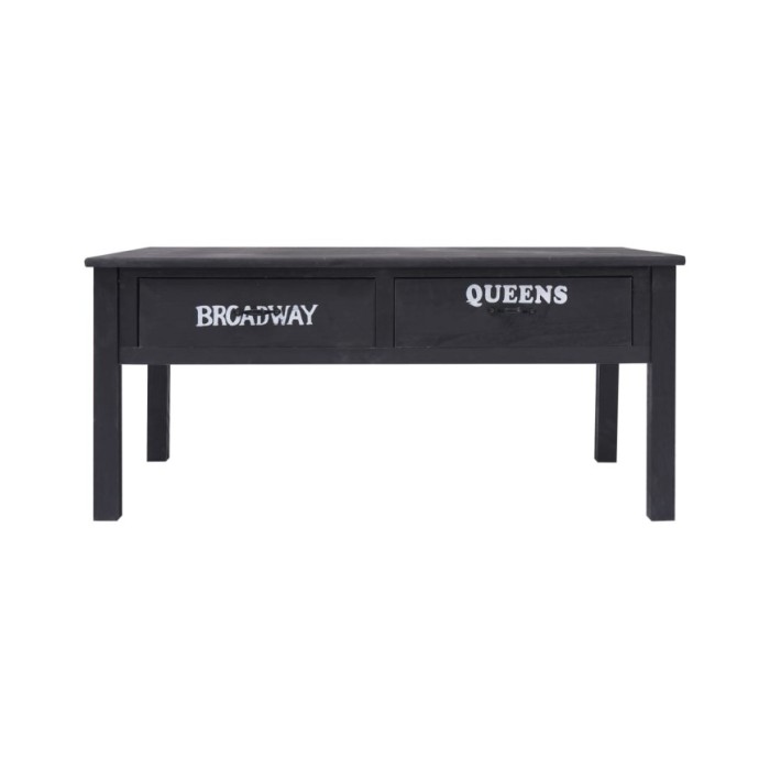 Table basse Noir 100 x 50 x 45 cm Bois