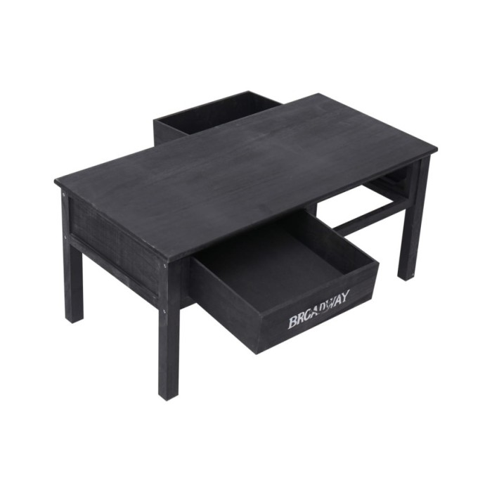 Table basse Noir 100 x 50 x 45 cm Bois