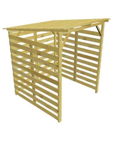 Abri de stockage du bois de chauffage Bois de pin imprégné