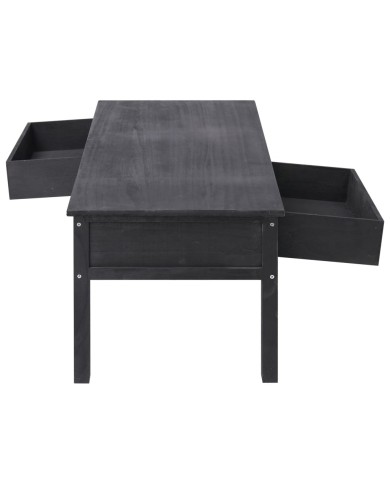 Table basse Noir 100 x 50 x 45 cm Bois