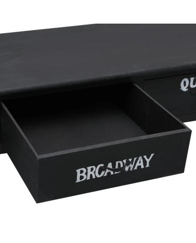 Table basse Noir 100 x 50 x 45 cm Bois