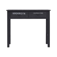 Table console Noir 90 x 30 x 77 cm Bois